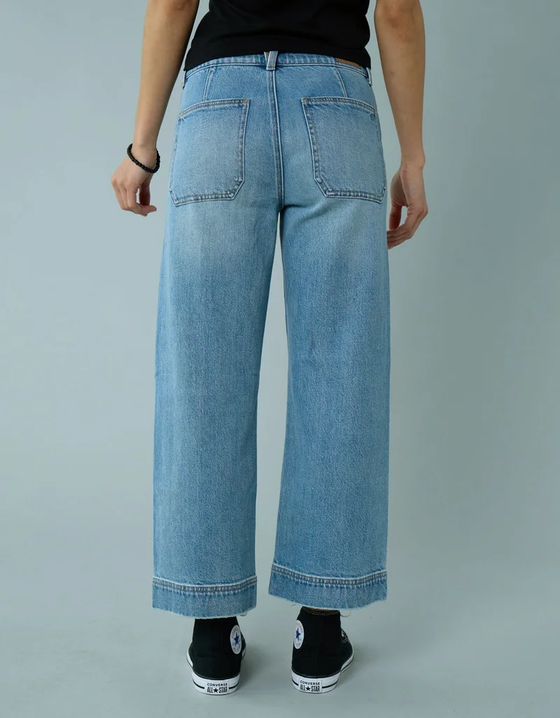 American Eagle AE Stretch High-Waisted Stovepipe Crop Jean